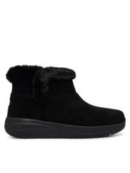 Skechers Śniegowce Waterproof Relaxed Fit: On-The-GO Stellar - Cozy Step 144745/BBK Czarny. Czarne śniegowce damskie Skechers, ze skóry. Za 429.99 zł.