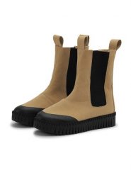 Ilse Jacobsen Sztyblety w kolorze beżowym rozmiar: 38. Brązowe botki damskie Ilse Jacobsen, sportowe, bez obcasa, bez zapięcia. Za 140.45 zł.