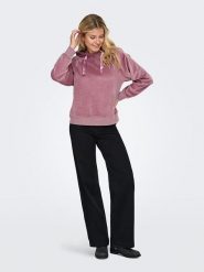 JDY Bluza "Vida" w kolorze szaroróżowym rozmiar: S. Różowe bluzy z kapturem damskie JDY, s, z bawełny. Za 92.86 zł.