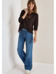 Cecil Koszulka w kolorze brązowym rozmiar: XS. Brązowe bluzki damskie Cecil, xs, bez wzorów, bez kołnierzyka, bez ramiączek. Za 78.47 zł.