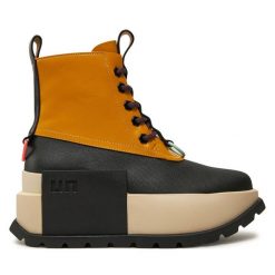 Botki United Nude. Brązowe botki damskie United Nude, bez obcasa, na koturnie, bez zapięcia. Za 1,599.00 zł.