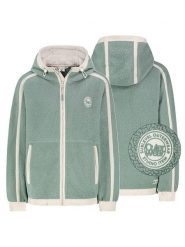 Sublevel Kurtka polarowa w kolorze miętowo-białym rozmiar: XS. Zielone kurtki damskie Sublevel, xs, bez wzorów, z polaru, bez kaptura. Za 121.99 zł.