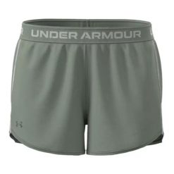 Szorty damskie Under Armour Tech™ Play Up. Zielone spodenki sportowe damskie Under Armour, bez wzorów, sportowe. Za 118.70 zł.