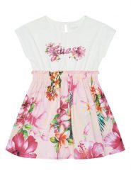 Guess Sukienka codzienna K6GK05 K6YW0 Różowy Regular Fit. Czerwone sukienki dziewczęce Guess, z aplikacjami, z bawełny, bez ramiączek. Za 229.99 zł.