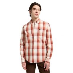 MESKA KOSZULA LEE LEE BUTTON DOWN RED CLAY PLAID 112370545. Czerwone koszule męskie Lee, xl, bez wzorów, bez kołnierzyka, bez ramiączek. Za 169.99 zł.
