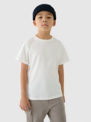4F T-shirt gładki (2-pack) dziecięcy - multikolor 146/152 (10-12 lat). Koszulki dziewczęce 4f, bez wzorów, z bawełny, bez ramiączek. W wyprzedaży za 39.99 zł.
