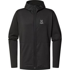 Kurtka turystyczna Haglöfs Mulet. Czarne kurtki męskie Haglöfs, bez wzorów, sportowe, bez kaptura. W wyprzedaży za 510.00 zł.