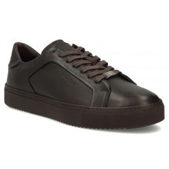 Skórzane półbuty męskie sneakersy brązowe Filippo MP8274. Brązowe półbuty męskie Filippo, ze skóry, bez zapięcia. Za 399.99 zł.
