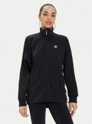 Adidas Bluza Always Original Laced HK5071 Czarny Relaxed Fit. Czarne bluzy bez kaptura damskie Adidas, z syntetyku. Za 239.99 zł.