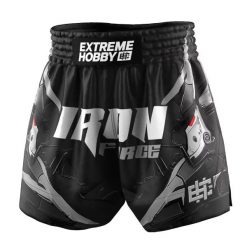 Spodenki Muay Thai męskie EXTREME HOBBY IRON FORCE. Białe szorty męskie EXTREME HOBBY, z poliesteru, bez kołnierzyka. Za 209.00 zł.