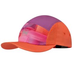 Czapka z daszkiem Damska Buff 5 Panel Go Cap. Czerwone czapki z daszkiem damskie Buff, bez wzorów, z elastanu. Za 116.99 zł.