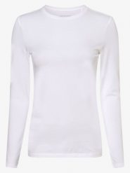 Opus koszulka z długim rękawem Kobiety Dżersej biały, 40. Białe t-shirty damskie Opus, bez wzorów, z dżerseju, bez kołnierzyka. Za 149.95 zł.