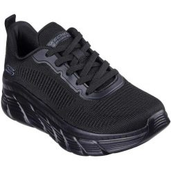 Buty sportowe damskie Skechers Bobs B Flex Hi - Fly. Czarne buty sportowe na co dzień damskie Skechers, bez wzorów, z materiału, na fitness i siłownię. Za 367.00 zł.