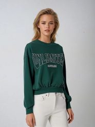 Weekday Bluza w kolorze zielonym rozmiar: M. Zielone bluzy bez kaptura damskie Weekday, m. Za 48.05 zł.