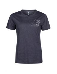 Koszulka damska Halti Alanko. Szare t-shirty damskie Halti, l, bez wzorów, ze lnu, bez kołnierzyka. Za 249.99 zł.