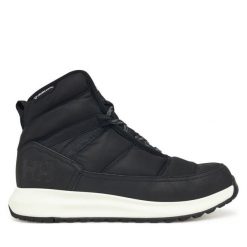 Sztyblety Helly Hansen. Czarne botki damskie Helly Hansen, bez obcasa, na płaskiej podeszwie, bez zapięcia. Za 469.99 zł.