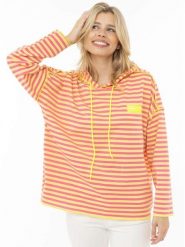 Zwillingsherz Bluza w kolorze jasnoróżowo-żółtym rozmiar: S/M. Różowe bluzy z kapturem damskie Zwillingsherz, m. Za 149.95 zł.