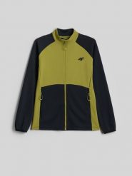 4F Bluza trekkingowa slim bez kaptura damska - czarna S. Czarne bluzy bez kaptura damskie 4f, s, bez wzorów. Za 199.99 zł.