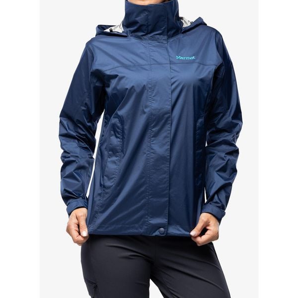 Kurtka przeciwdeszczowa damska Marmot PreCip Eco Jacket. Niebieskie kurtki damskie Marmot, s, bez kaptura. Za 419.99 zł.