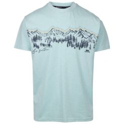 T-shirt Męski Kannuar. Niebieskie t-shirty męskie Trespass, m, bez wzorów, z bawełny, bez kołnierzyka. Za 58.99 zł.
