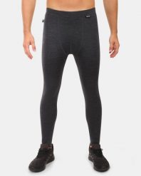 Męskie spodnie termoaktywne z wełny merino Kilpi MAVORA BOTTOM-M. Czarne bielizna termoaktywna męska Kilpi, l, bez wzorów, z materiału. Za 344.59 zł.