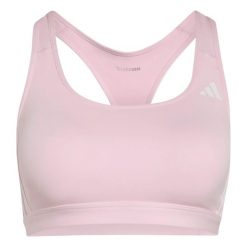 Biustonosz dla kobiet adidas Optime Essentials 3-Stripes. Białe biustonosze sportowe damskie Adidas, bez wzorów, z materiału. Za 161.60 zł.