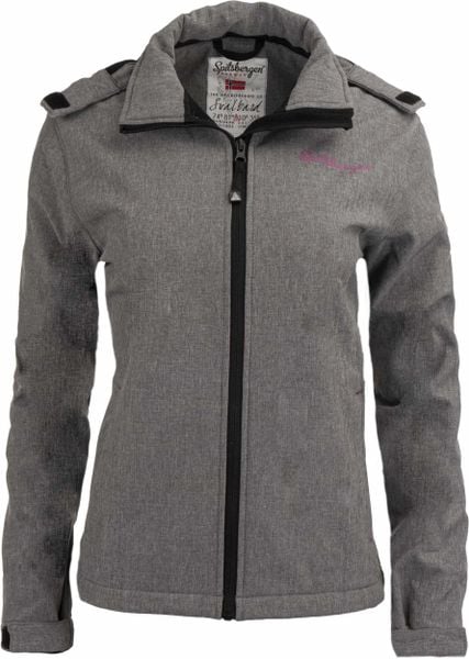 Damska kurtka softshell Spitsbergen Norwegia Wms Softshell Jacket Mela Grey. Szare kurtki damskie Erima, na jesień, xl, bez wzorów, z futra. Za 255.99 zł.