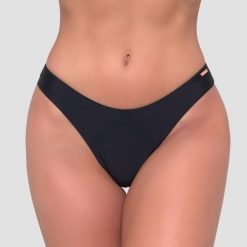 Dół od bikini damski pływanie szybkoschnący czarny. Czarne bikini damskie GYMBEAM, bez wzorów. Za 75.90 zł.