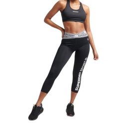 Biustonosz sportowy damski Superdry Core Mid Impact. Białe biustonosze sportowe damskie Superdry., bez wzorów, z elastanu. Za 102.00 zł.