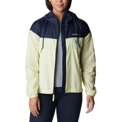Kurtka przeciwwiatrowa damska Columbia Flash Challenger Novelty. Żółte kurtki damskie Columbia, s, bez wzorów, bez kaptura. Za 159.99 zł.