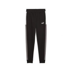 Młodzieżowe spodnie dresowe Essentials Block PUMA Black. Czarna spodnie dresowe damskie Puma, m, bez wzorów, z dresówki. W wyprzedaży za 99.00 zł.