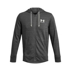 Bluza z kapturem i zamkiem błyskawicznym Under Armour Rival Terry. Białe bluzy z kapturem męskie Under Armour, s, z materiału. Za 273.70 zł.