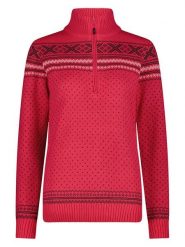 CMP Sweter w kolorze czerwonym rozmiar: 40. Czerwone golfy damskie CMP, bez kołnierzyka. Za 254.95 zł.