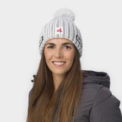 Czapka Eisbar Ronda Pompon MÜ SA. Białe czapki męskie Eisbar, na zimę, bez wzorów, z materiału, eleganckie. Za 264.40 zł.