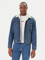 Levi's® Kurtka jeansowa Type III Sherpa 16365-0292 Niebieski Regular Fit. Niebieskie kurtki męskie m, bez wzorów, z bawełny, bez kaptura. Za 639.99 zł.
