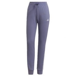 Spodnie damskie adidas Essentials French Terry 3-Stripes Pants. Białe spodnie dresowe damskie Adidas, l, z dresówki, na fitness i siłownię. Za 145.00 zł.