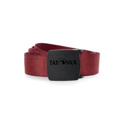 Pasek Tatonka Travel Waistbelt - bordeaux red. Czerwone paski męskie Tatonka, bez wzorów. Za 57.99 zł.