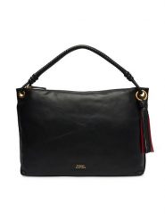 Tommy Hilfiger Torebka Th Statement Leather Bag AW0AW18621 Czarny. Czarne torebki klasyczne damskie Tommy Hilfiger, bez wzorów, ze skóry, bez dodatków. Za 1,099.00 zł.
