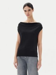 JDY Bluzka Ester 15351679 Czarny Regular Fit. Czarne bluzki damskie JDY, xs, bez wzorów, z syntetyku, bez ramiączek. Za 59.99 zł.