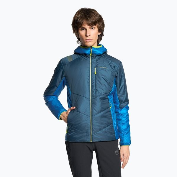 Kurtka puchowa La Sportiva Mythic Primaloft. Niebieskie kurtki męskie La Sportiva, s, bez wzorów, z poliesteru, bez kaptura. Za 699.99 zł.
