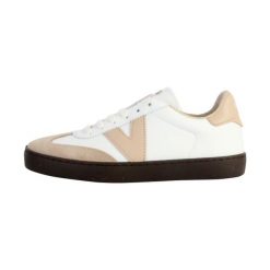 Skórzane i zamszowe buty sportowe Victoria Berlin. Brązowe buty sportowe na co dzień damskie VICTORIA, bez wzorów, ze skóry. Za 375.65 zł.