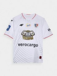 4F Koszulka klubowa wyjazdowa z sezonu 2023/24 męska 4F x Piast Gliwice - biała XL. Białe t-shirty sportowe męskie 4f, m, z dzianiny, bez ramiączek, do piłki nożnej. W wyprzedaży za 149.99 zł.