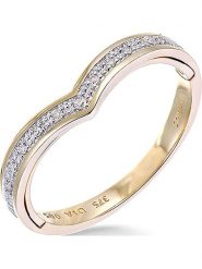 Revoni Złoty pierścionek z diamentami rozmiar: 56. Żółte pierścionki damskie Revoni, z diamentem, złote. Za 2,253.99 zł.