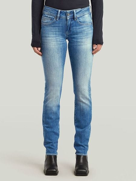 G-Star Dżinsy - Slim fit - w kolorze niebieskim rozmiar: W26/L32. Niebieskie jeansy damskie G-Star. Za 196.70 zł.
