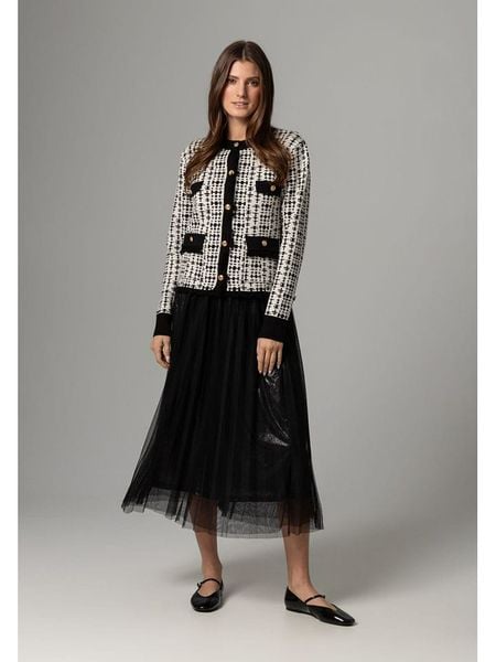 More & More Kardigan w kolorze biało-czarnym rozmiar: 38. Białe kardigany damskie MORE & MORE, bez wzorów. Za 128.55 zł.