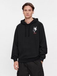 Hugo Bluza Dammico 50509184 Czarny Relaxed Fit. Czarne bluzy bez kaptura męskie Hugo, m, z bawełny. Za 409.99 zł.