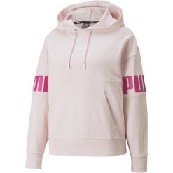Bluza treningowa damska Puma Power Colorblock Hoodie TR. Czerwone bluzy bez kaptura damskie Puma, xs. Za 384.00 zł.
