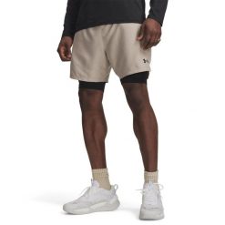 Under Armour Męskie Szorty 2-w-1 Vanish Woven 2.0 6013950. Brązowe szorty sportowe męskie Under Armour, m, z materiału, na fitness i siłownię. Za 259.90 zł.