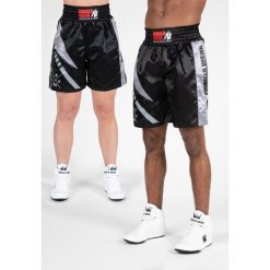 Hornell Boxing Szorty - Czarny/Szary. Szare szorty damskie GORILLA WEAR, bez wzorów, sportowe. Za 146.00 zł.