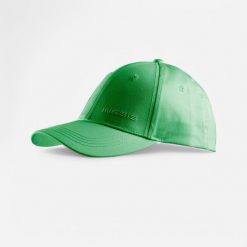 Czapka z daszkiem do golfa Inesis MW500. Zielone czapki męskie INESIS, bez wzorów, z bawełny. Za 19.99 zł.